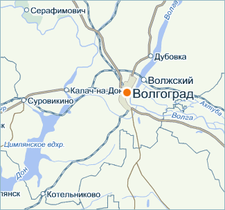 Карта Волгоград