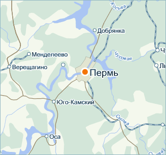Карта Пермь