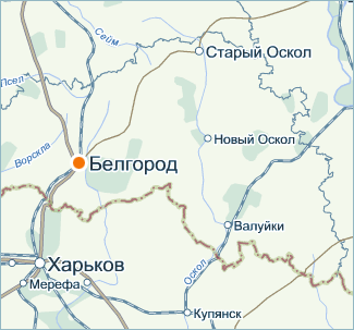 Карта Белгород