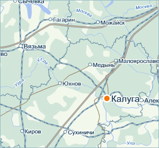 Карта Калуга