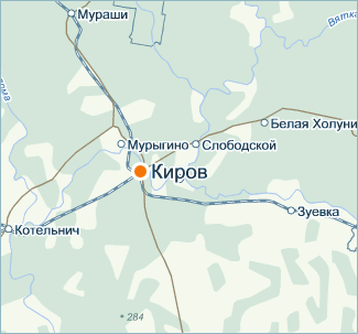 Карта Киров